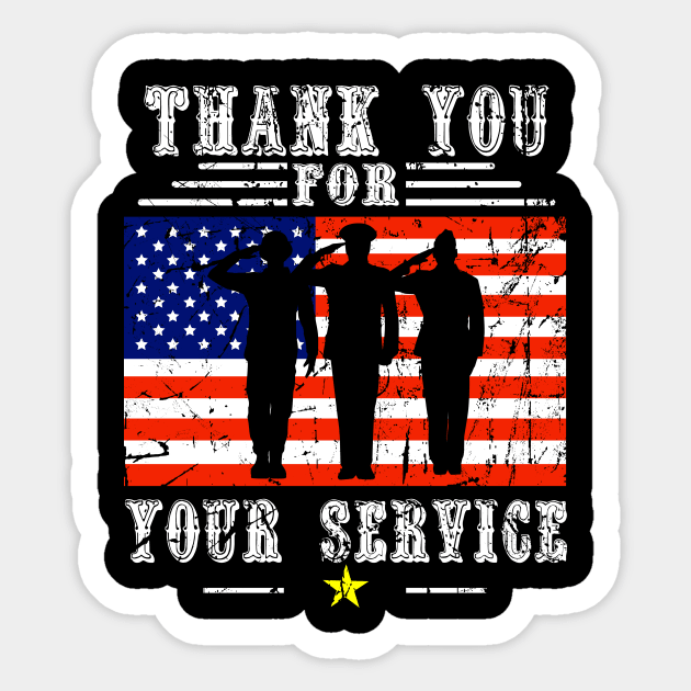 veterans day thank you for your service Sticker by Barnard